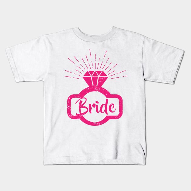 Bridal Diamond Ring - Wedding - Bride - Wedding proposal Kids T-Shirt by Shirtbubble